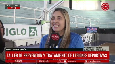 Taller de prevenci&oacute;n y tratamiento de lesiones deportivas en el Club Echague